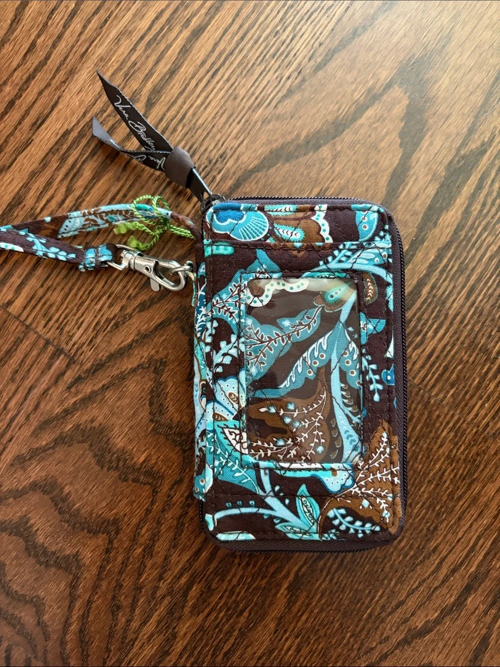 Vera Bradley Java Blue All In One Wristlet - Picture 3 of 3